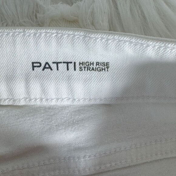 DL1961 Patti High Waist Notched Raw Hem Winter White Jeans Sz 29 - Picture 6 of 11